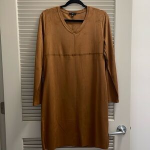 Brown Suede Dress